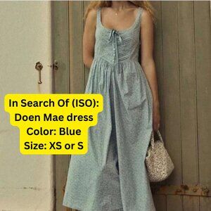 ISO DO NOT BUY: Doen Mae Dress in Blue, Size XS or S